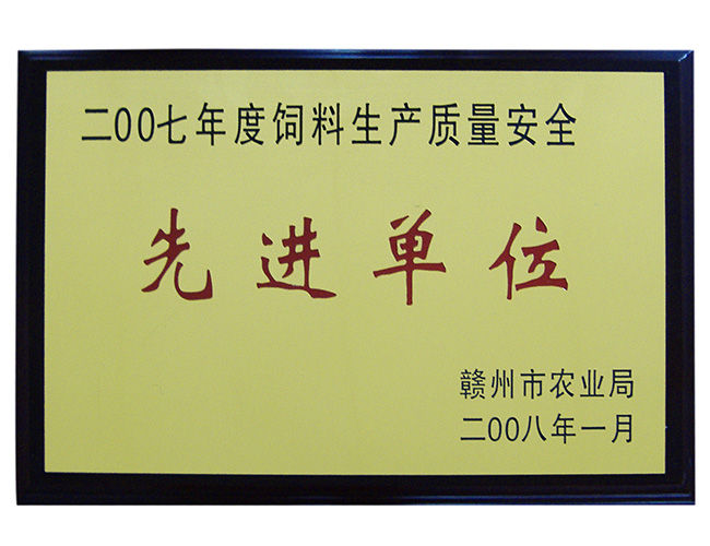 2007年先進(jìn)單位
