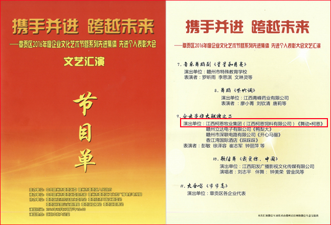 章貢區(qū)2016年度企業(yè)文化藝術(shù)節(jié)-文藝匯演